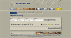 Desktop Screenshot of metalcentret.dk