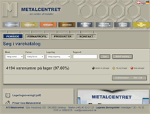 Tablet Screenshot of metalcentret.dk